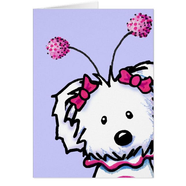 Cartão Inseto de Amor Maltês (Frente)