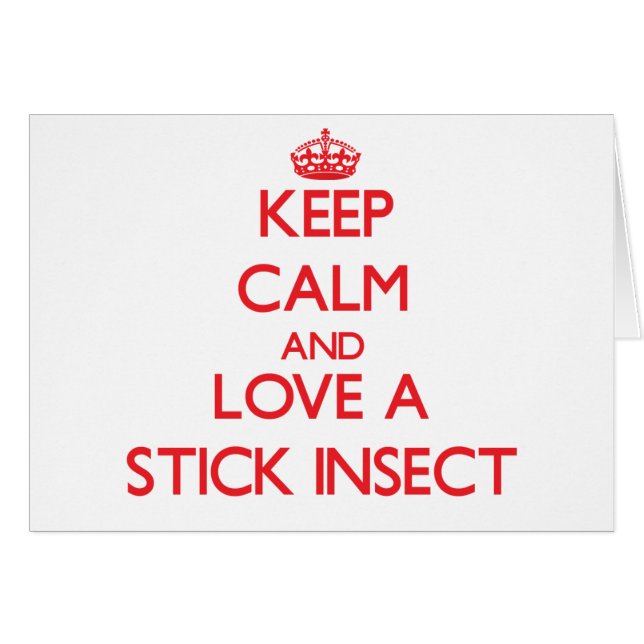 Cartão Inseto de vara (Frente Horizontal)