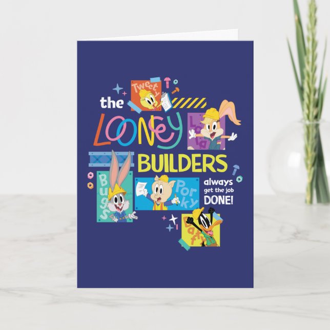 Cartão INSETOS BUNNY BUILDERS™| A Colagem Looney Builders (Frente)
