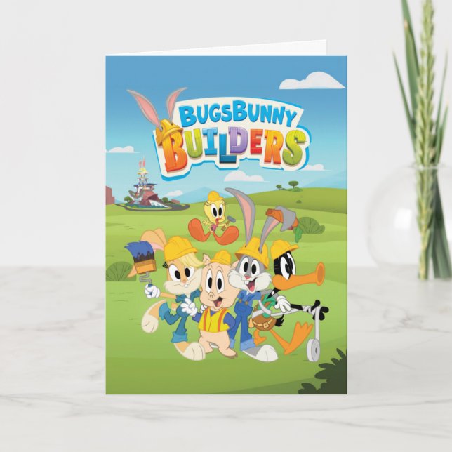 Cartão INSETOS BUNNY BUILDERS™| Grupo Looney Builders (Frente)