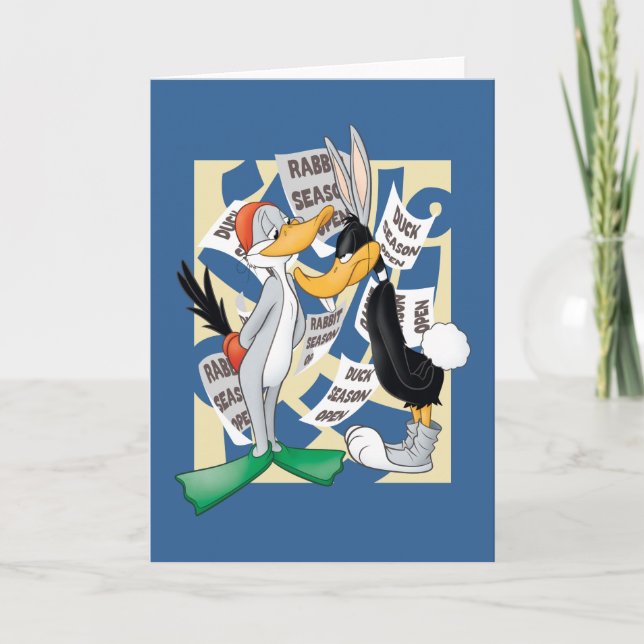 Cartão INSETOS BUNNY™ E DAFFY DUCK™ prontos para a estaçã (Frente)