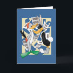 Cartão INSETOS BUNNY™ E DAFFY DUCK™ prontos para a estaçã<br><div class="desc">Veja os INSETOS BUNNY™ vestidos de pato e DAFFY DUCK™ vestidos de coelho,  cercados por vários posters "Estação de Coelho Aberta" e "Estação de Duck Aberta" que os cercam.</div>