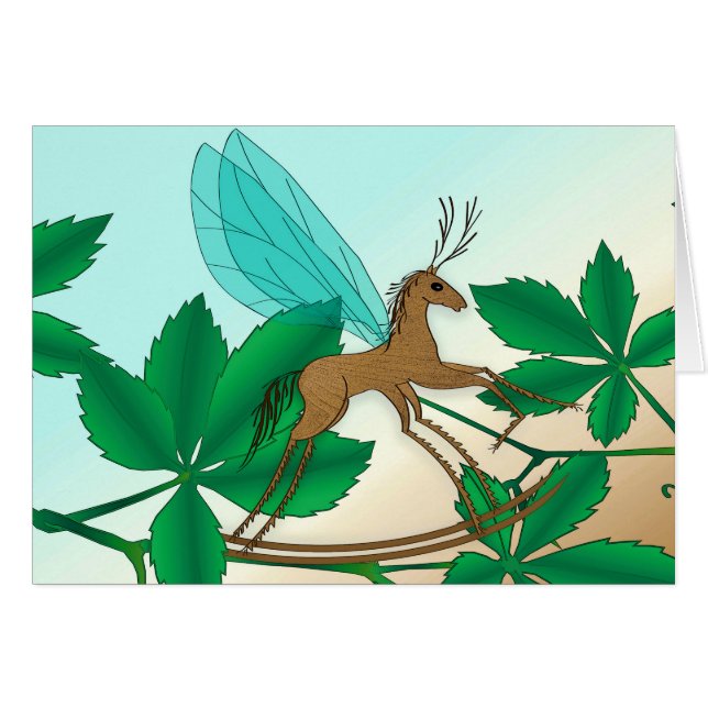 Cartão Insetos de Vidro - Mosca-Rocha (Frente horizontal)