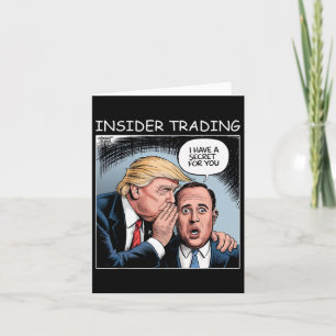 Cartão Insider Trading Trump - Engraçado