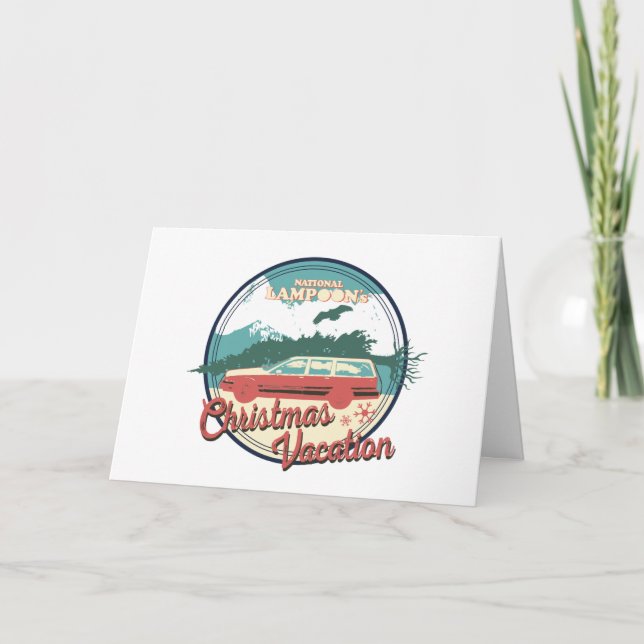 Cartão Insígnia de Natal de National Lampoon's Christmas  (Frente)