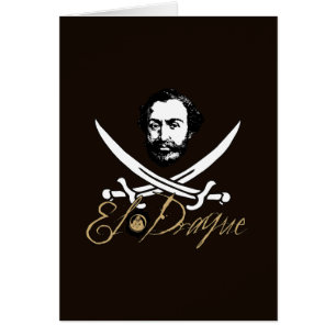 Cartão Insígnias do pirata do EL Draque