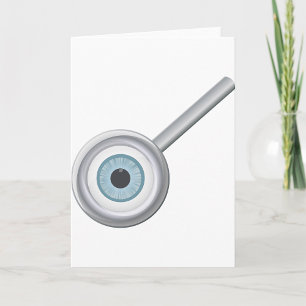 Cartão Inspeção de Olhos de Ampliação Ocular
