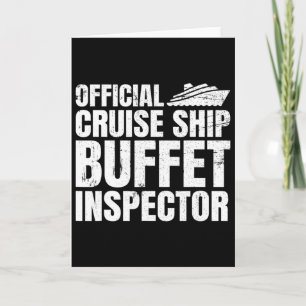 Cartão Inspetor Oficial de Buffet de Navio de Cruzeiro Di