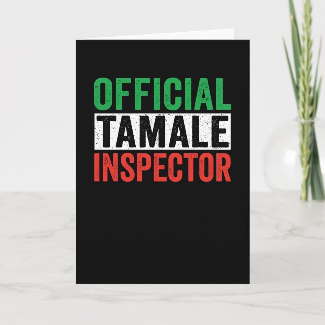 Cartão Inspetor oficial tamale (Frente)