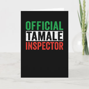 Cartão Inspetor oficial tamale