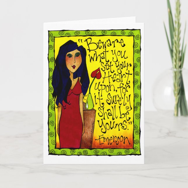 Cartão Inspiração de encorajamento a mulheres asiáticas (Frente)