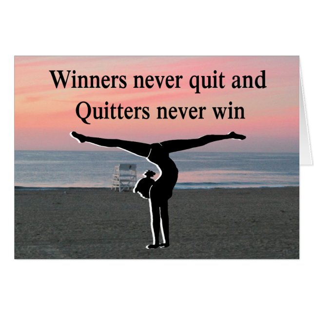 CARTÃO INSPIRAÇÃO DE GYMNAST (Frente Horizontal)