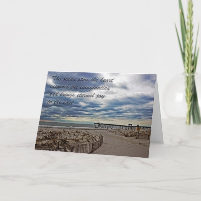 Cartão Inspiração e imaginação para a alma (Frente)