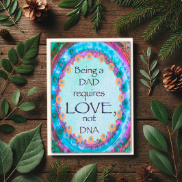 Cartão Inspiracional de Citação de DNA do Pai Step