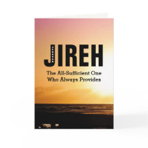 Cartão Inspiracional Personalizado JEHOVAH JIREH