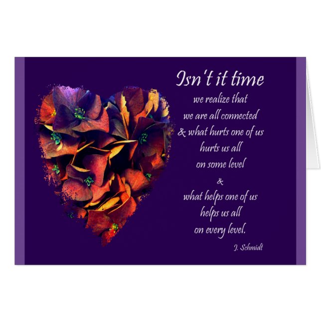 Cartão Inspirado nós todos somos conectados (Frente Horizontal)