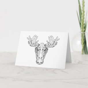 Cartão Inspirado Por Um Elk