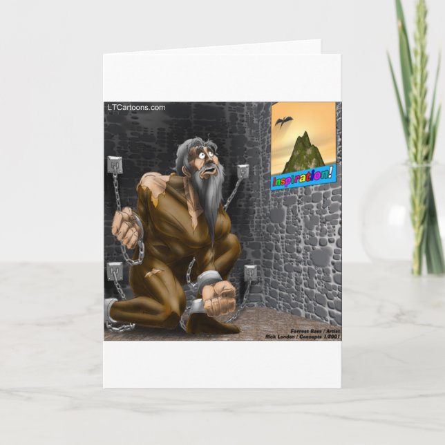 Cartão Inspiration - Funny Motivation Cartoon (Frente)