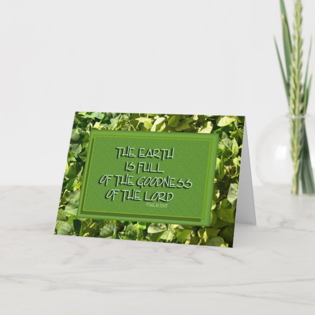 Cartão Inspirational Bible Verse (Frente)