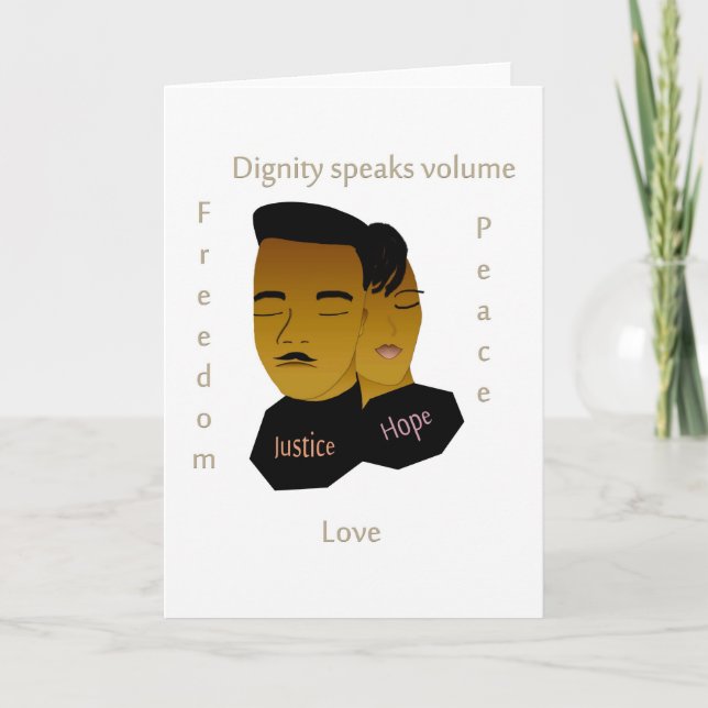 Cartão Inspirational Black History Month blank card (Frente)