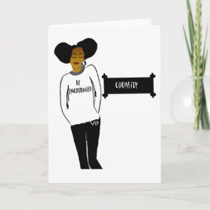 Cartão Inspirational Black History Month blank card