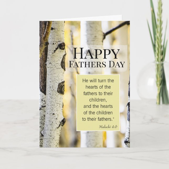 Cartão Inspirational Christian Fathers Day Card (Frente)