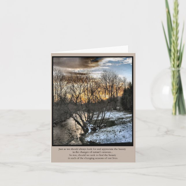 Cartão Inspirational Gifts Seasons of Our Lives (Frente)