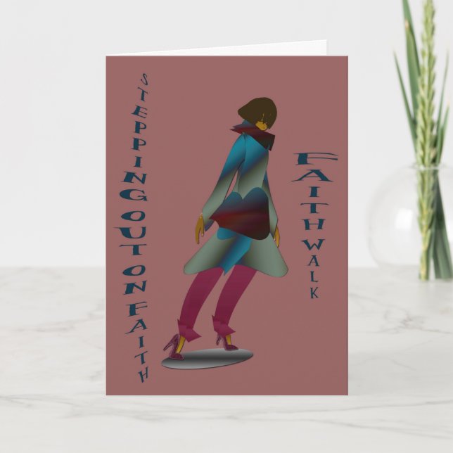 Cartão Inspirational greeting card with scripture (Frente)