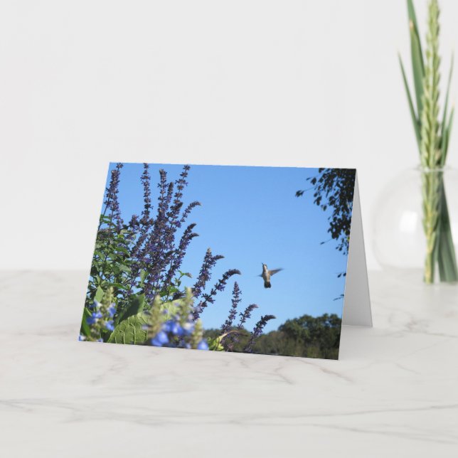 Cartão Inspirational Hummingbird card (Frente)