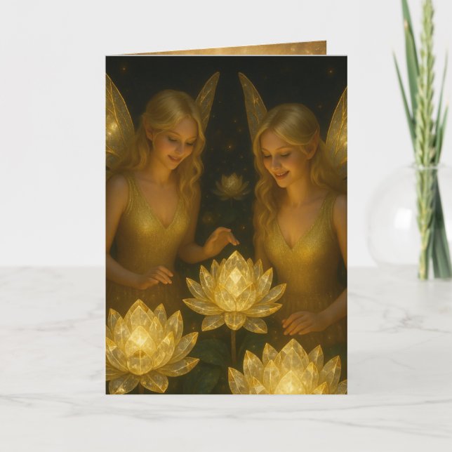 Cartão Inspirational Message Follow Your Dreams Believe (Frente)