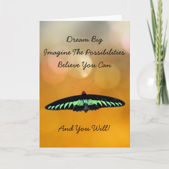 Cartão Inspirational Motivational Encouragement (Frente)