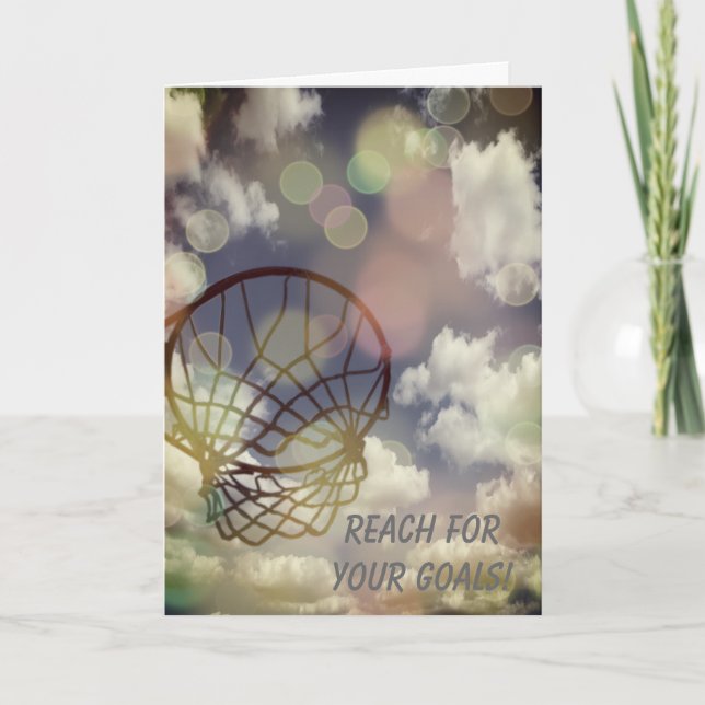 Cartão Inspirational Netball Quote Blank Greeting Card (Frente)