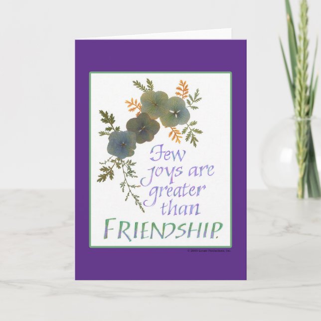 Cartão Inspirational Note Cards - Friendship (Frente)