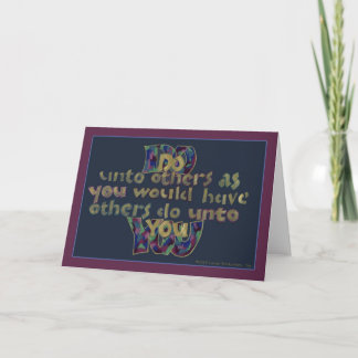 Cartão Inspirational Note Cards - Golden Rule