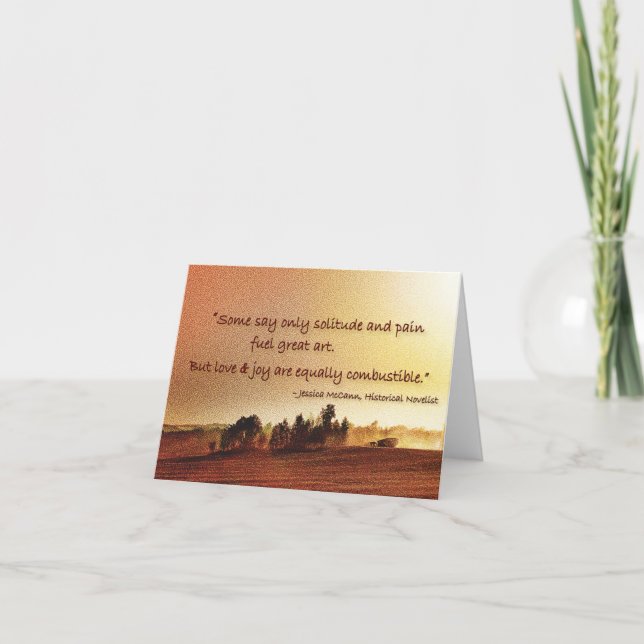 Cartão inspirational quote note cards (Frente)