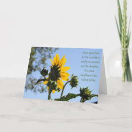 Cartão Inspirational Sunflower Card