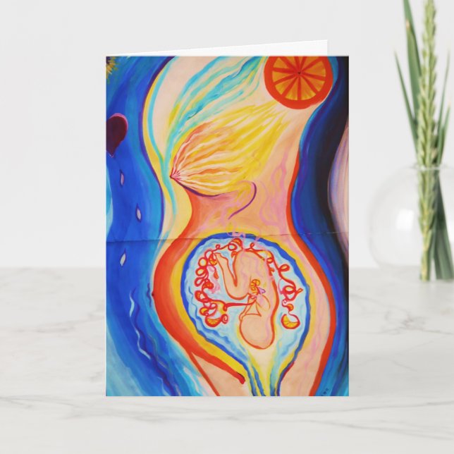 Cartão Inspirational support for birthing something new (Frente)