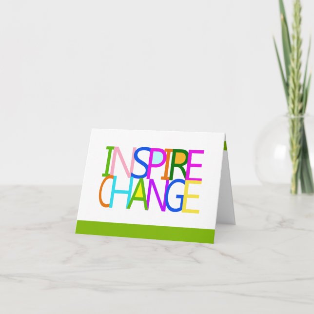 Cartão INSPIRE CHANGE Notecard (Frente)
