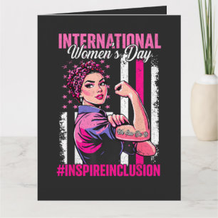 Cartão Inspire Inclusão 8 de Março Internacional