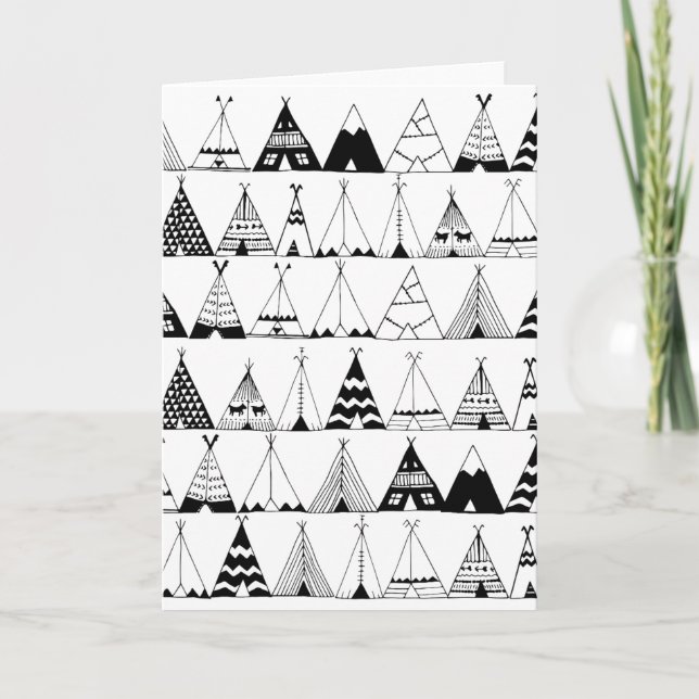 Cartão Inspired Wigwam (Frente)