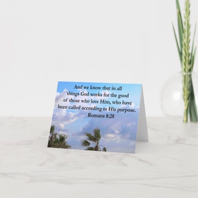 CARTÃO INSPIRING ROMANS 8:28 (Frente)