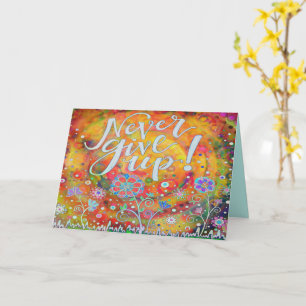 Cartão Inspirivência "Nunca Desistir"