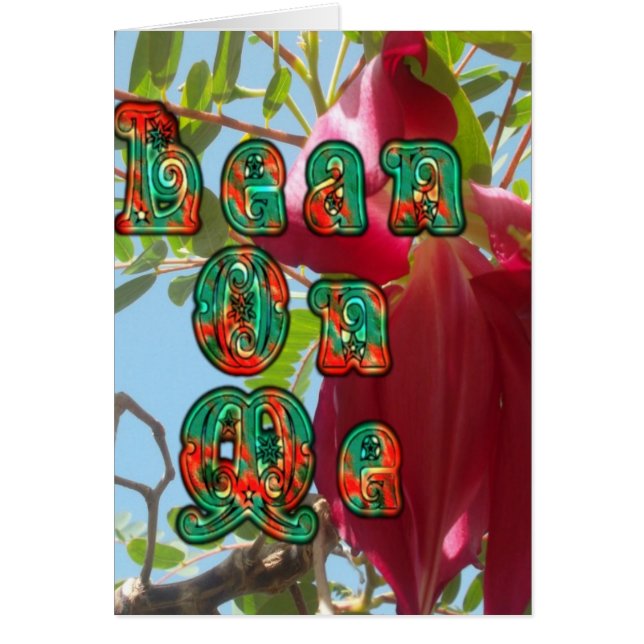 Cartão Inspiron Lean On Me Floral Skyward Art Impressão (Frente)