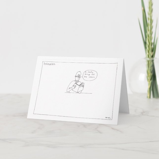 Cartão Instagram greeting card (Frente)