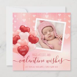 Cartão Instagram-se Balão de Coração Rosa com Blush do Di