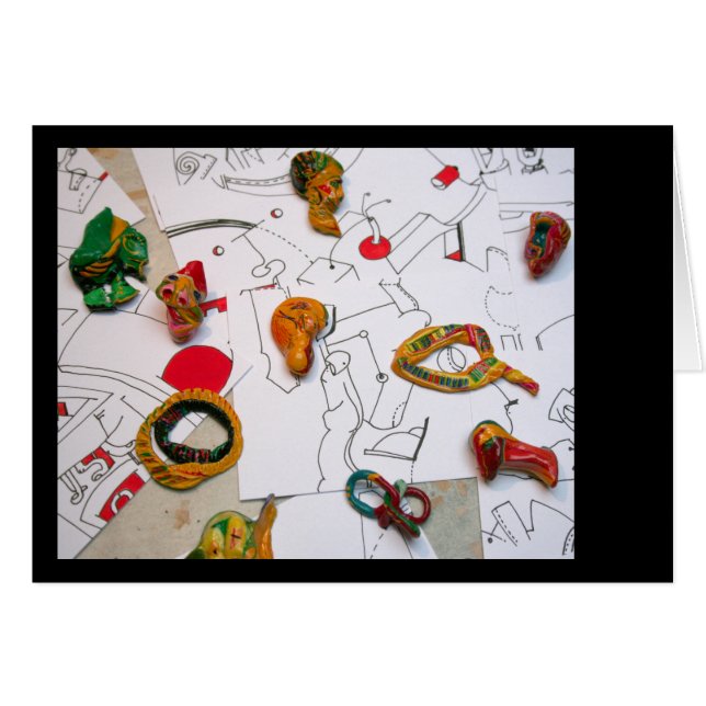 Cartão Instalação de micromanéticas em desenhos (Frente Horizontal)