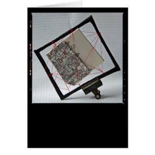 Cartão Instalação do livro do artista com armadilhas na m