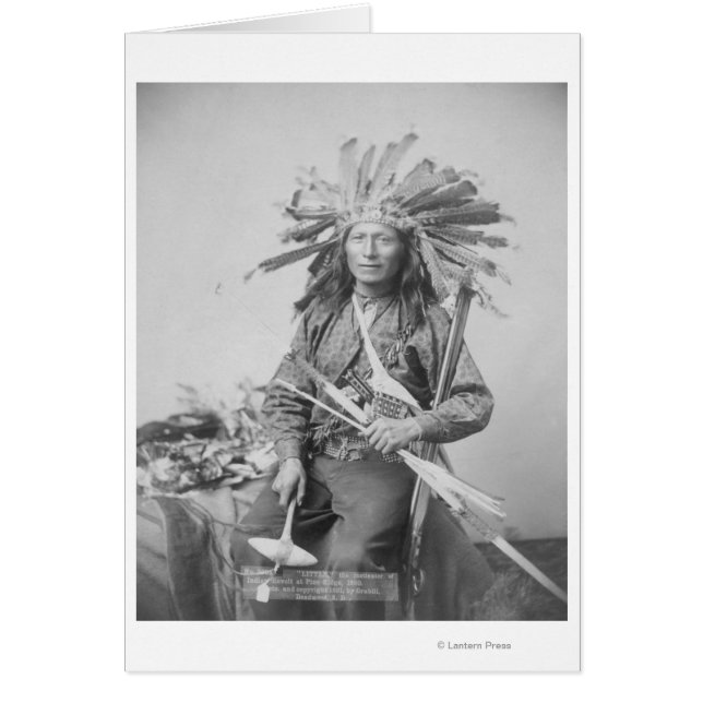 Cartão Instigador da Revolta Indiana em Pine (Frente)