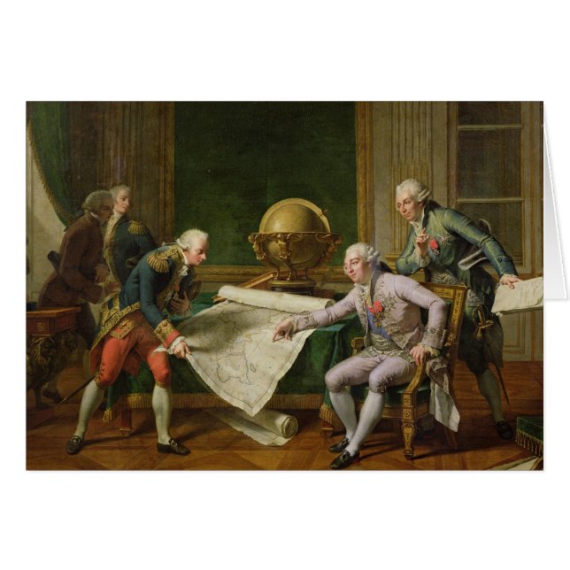 Cartão Instruções de doação de Louis XVI ao La Perouse (Frente Horizontal)