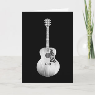Cartão Instrumento Musical do Violão Acústico de Arte B
